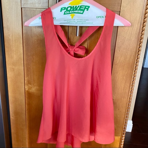 NELLA FANTASIA SALMON BLOUSE W/BOW - Picture 2 of 8